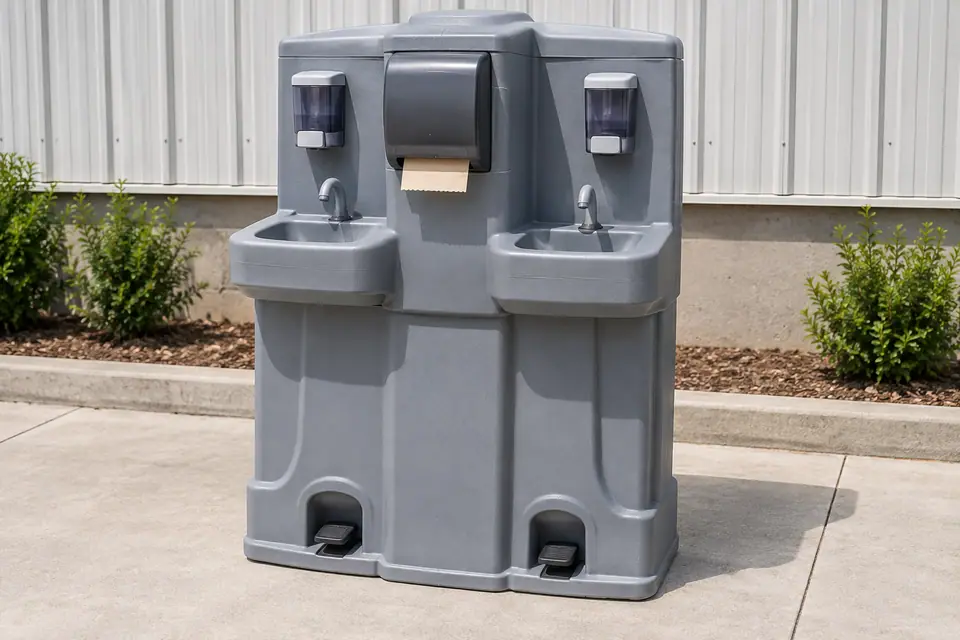 Handwashing, close at hand. equipment option